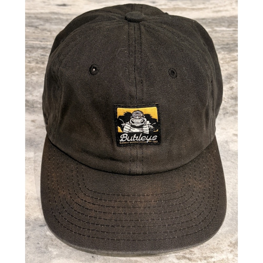 Element Skateboards Butleyus Donny Barley Strapback Dad Hat Black Cap